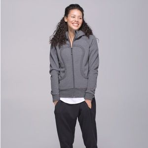 Lululemon Gray Scuba Full Zip Hooded Sweatshirt